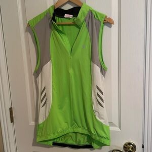 Little Donkey cycling half zip reflective sleeveless